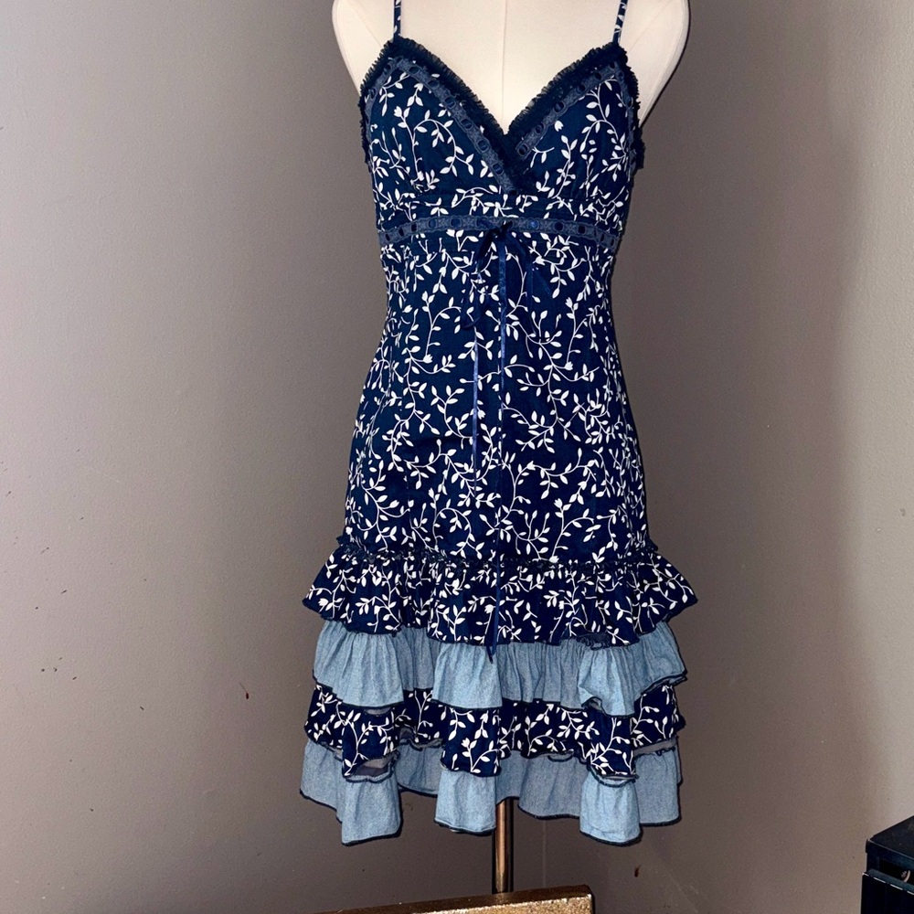 Rancho Estancia dress|Mini| #floral#tiered ruffles#western#beach#coastalcowgirl